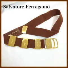 Salvatore Ferragamo フェラガモ　ベルト　ヴァラ　ブラウンのサムネイル
