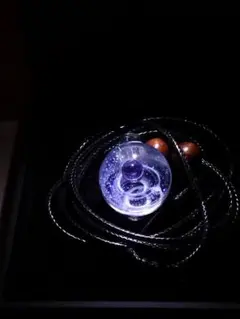 宇宙デザインのガラスペンダント LEDのペンダントBOX付 No.48