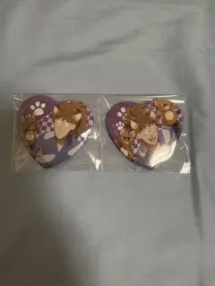 忍たま乱太郎 忍たま ナンジャタウン ハート缶バッジ 不破雷蔵 鉢屋三郎