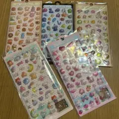 ぷっくり3Ｄシール 5枚セット