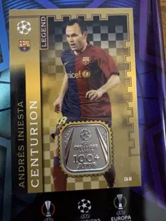 「topps CENTURION（センチュリオン）」イニエスタ サッカーカード