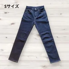 GUダークブルー ストレートデニム Sサイズ　レディース