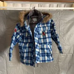 AIRWALK チェック柄スキーウェア上下セット120