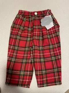 futafuta 赤　チェック　パンツ