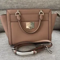 【美品】MICHAEL KORS ハンドバッグ ピンクベージュ ショルダー