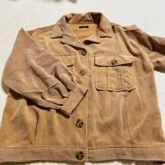 キャメル　ブラウン　コーデュロイ　Gジャン　ジャケット　M オーバーサイズ