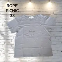 ROPE' PICNIC ロペピクニック ロゴ入り半袖Tシャツ M