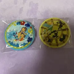 ディズニー刺繍缶バッジ2 ピーターパン　リロ&スティッチセット売り