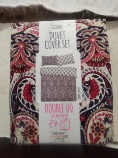 PRIMARK　ダブル掛け布団カバーセット ペイズリー柄
