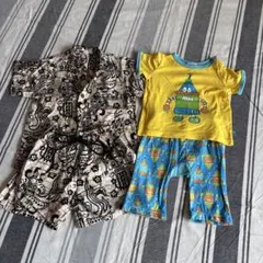 80cm ベビー 半袖シャツとショートパンツセット 入園準備