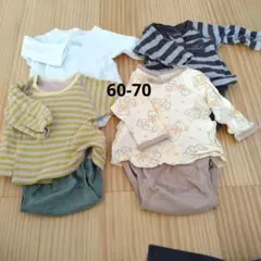 【3/31まで出品】ロンパースセット 60-70サイズ