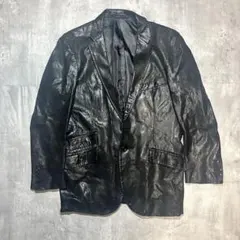Agnes b Homme Lether Tailored Jacket - メルカリ