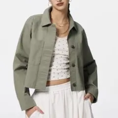 GU ジーユー　ワークジャケット　ジャケット　短丈　アウター　羽織物　ブルゾン