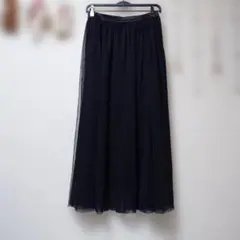 チュールロングスカート