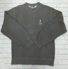 G864 クイックシルバー　スウェット　トレーナー　ワンポイント刺繍　裏起毛