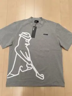 ゴルフウェア　ピン　ニットモックネックシャツ　LL