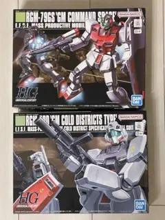 HGUC ジム・コマンド宇宙仕様 ジム寒冷地仕様 ガンプラ2点セット