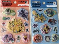 ポケモン　　ウォーターシール　2枚セット　韓国　DAISO(匿名配送)