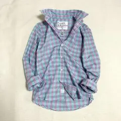 フランクアンドアイリーン バリー スキッパーシャツ ブルーXS 綿