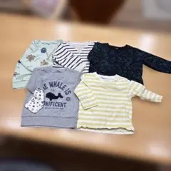 【お得まとめ売り】ベビー 長袖トップス 5枚セット 80〜90サイズ