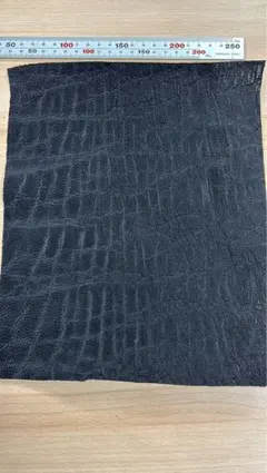 象革 マット仕上げ ブラック レザークラフト素材