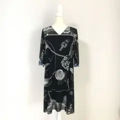 お値下げ！美品レオナール  ワンピース　42 値下げ 美品 レオナール LEONARD 42 XL ワンピース カンカン