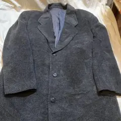 グレー チェスターコート 3つボタンアンゴラシルク混(送料込み)50サイズ