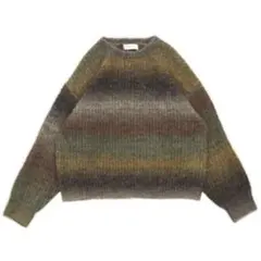 select MOCA オリーブグリーン系ニットセーター 長袖