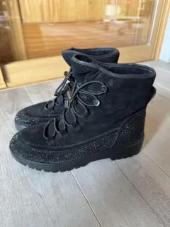 マイケルコース　黒 スエード ハイカットブーツ　24.5cm 7.5