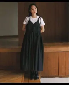 foufou THE DRESS 42 ギャザー キャミソールワンピース　Sのサムネイル