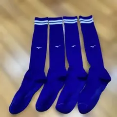MIZUNO サッカー ストッキング ブルー 2足セットサイズ25-27のサムネイル