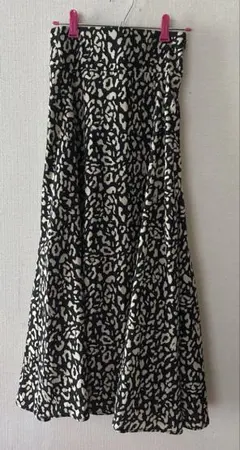 COLONY2139ヒョウ柄フレアロングスカート