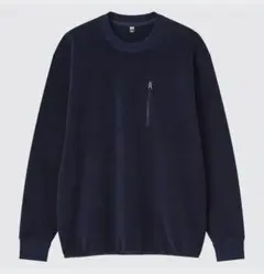 UNIQLO フリースプルオーバー（長袖）　XL ネイビーのサムネイル