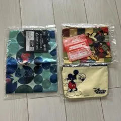 【新品未使用】ディズニー　巾着　ポーチ　3点セット
