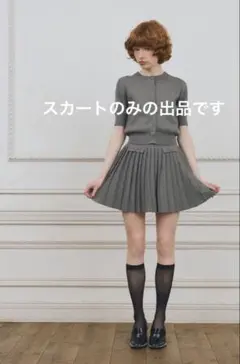 eimy istoire グレープリーツミニスカート F 単品 スカートのみ