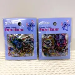 スティッチ フレークステッカー 2個セット【新品・未開封】