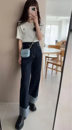 ロールアップデニム