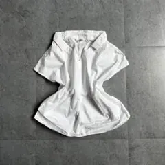 DOUBLE NAME ホワイトブラウス スキッパーシャツ フレンチスリーブのサムネイル