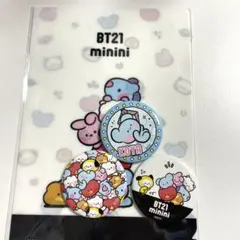 BT21 minini ハピネス缶バッジ KOYA ALL クリアファイル