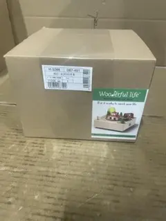 新品 Wooderful life 木製オルゴール 駅と汽車
