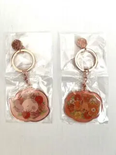 メタルキーリングコレクション　2点セット ポケモンセンター限定　ロコン　ムンナ