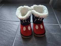 ミッキーマウス 裏起毛ブーツ　14cm