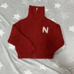 ZARAキッズ　ジップアップニットカーディガン120センチ