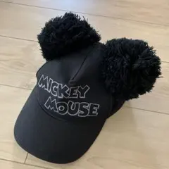 東京ディズニーリゾート　ミッキーマウス耳付き帽子　　大人用キャップ58cm | TokyoDisneyResort ミッキーマウス キャップ お耳 ポンポン