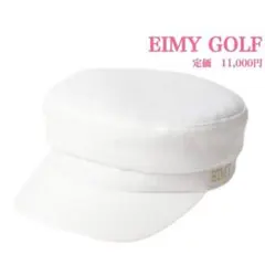 新品【EIMY GOLF】エイミーゴルフ　ツイードマリン　キャスケット ホワイトのサムネイル
