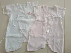 女の子　ベビー服　半袖肌着　ロンパース　50～60㎝　２枚セット