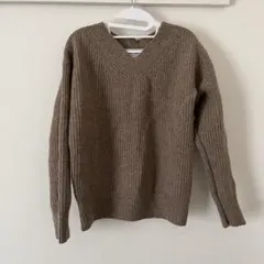 OPAQUE.CLIP ベージュ杢 ニットセーター 長袖