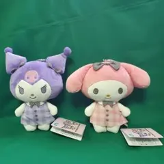 マイメロデクロミチェックワンピガマ口ポーチ サンリオアミューズメント品　圧縮無し