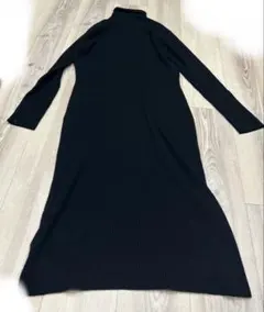 ワンピース　ロングワンピース　ニットワンピース　黒