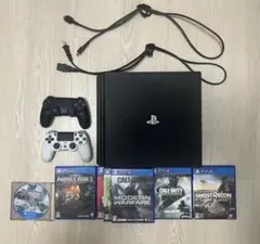 PlayStation4 PRO本体 (1TB)+ゲーム7本+コントローラー2つ